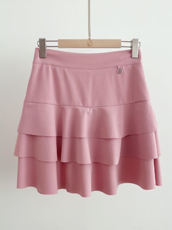 Beckin Span Mini Tiered Skirt Pants