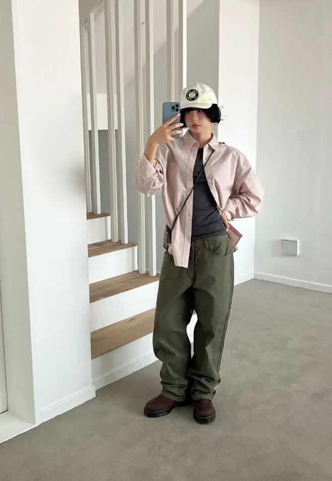 VINTAGE HERRINGBONE PANTS