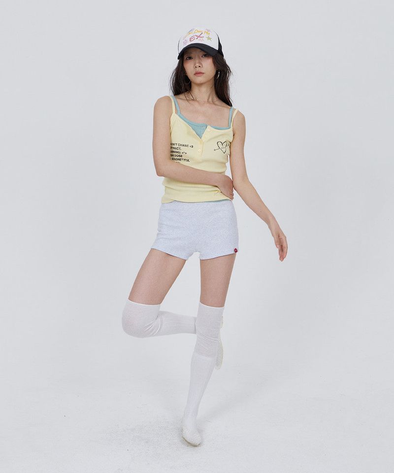 CONY MICRO SHORTS / WHITE MELANGE