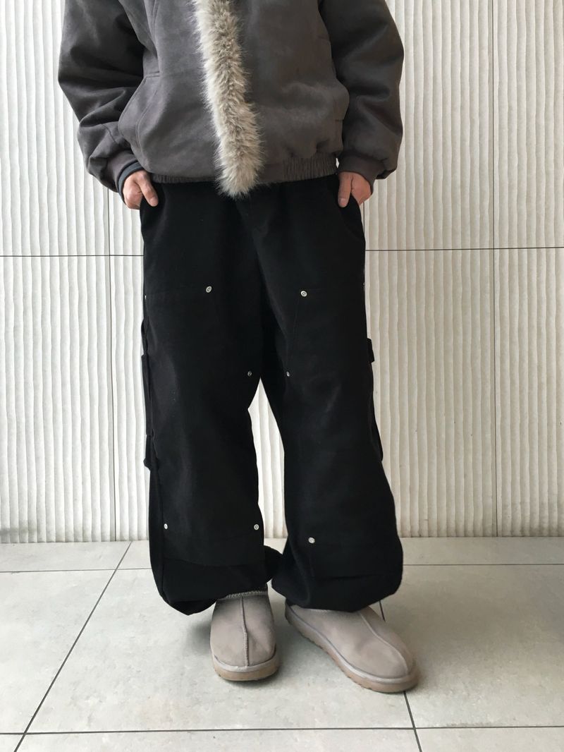 Clip double-knee carpenter pants 3C