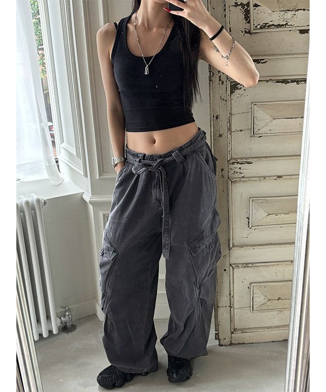 [BASIC ITEM] Rib crop sleeveless(9color)