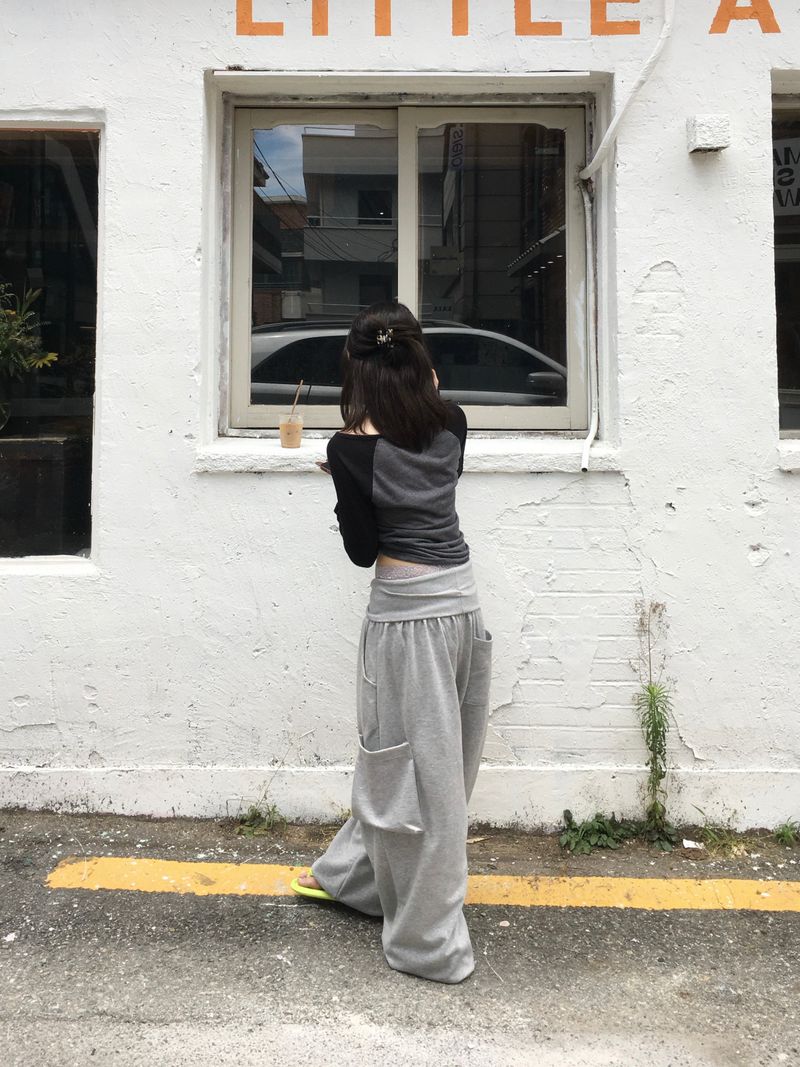Folder Keyring Banded Sweatpants (4c)