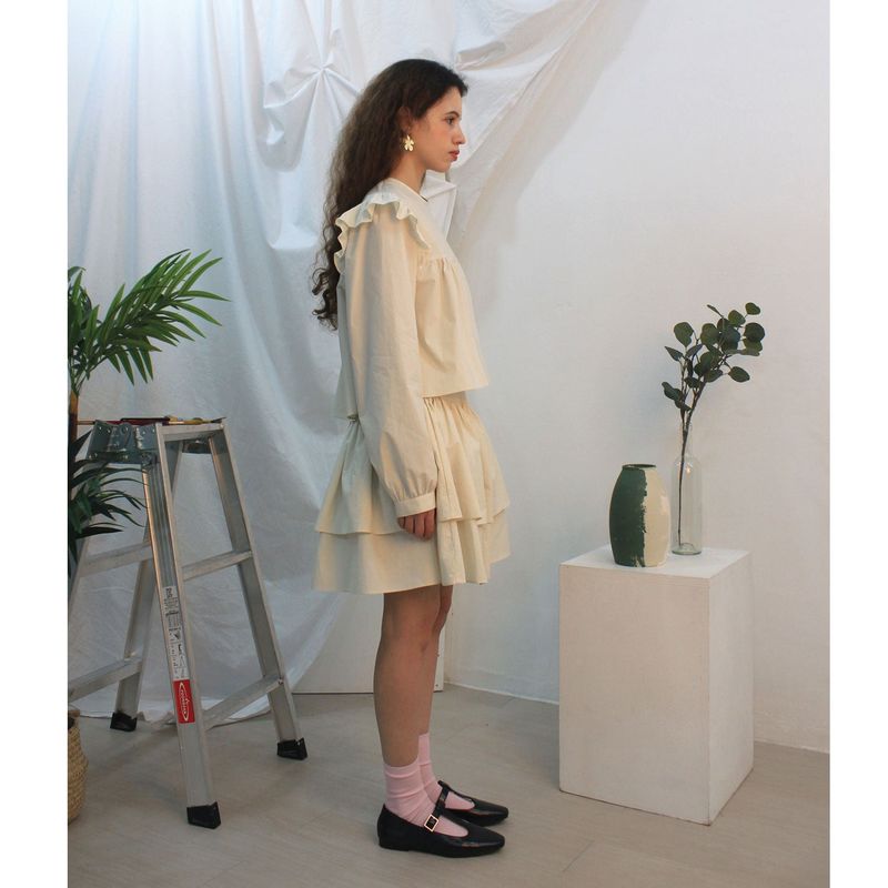 Floria shirring blouse