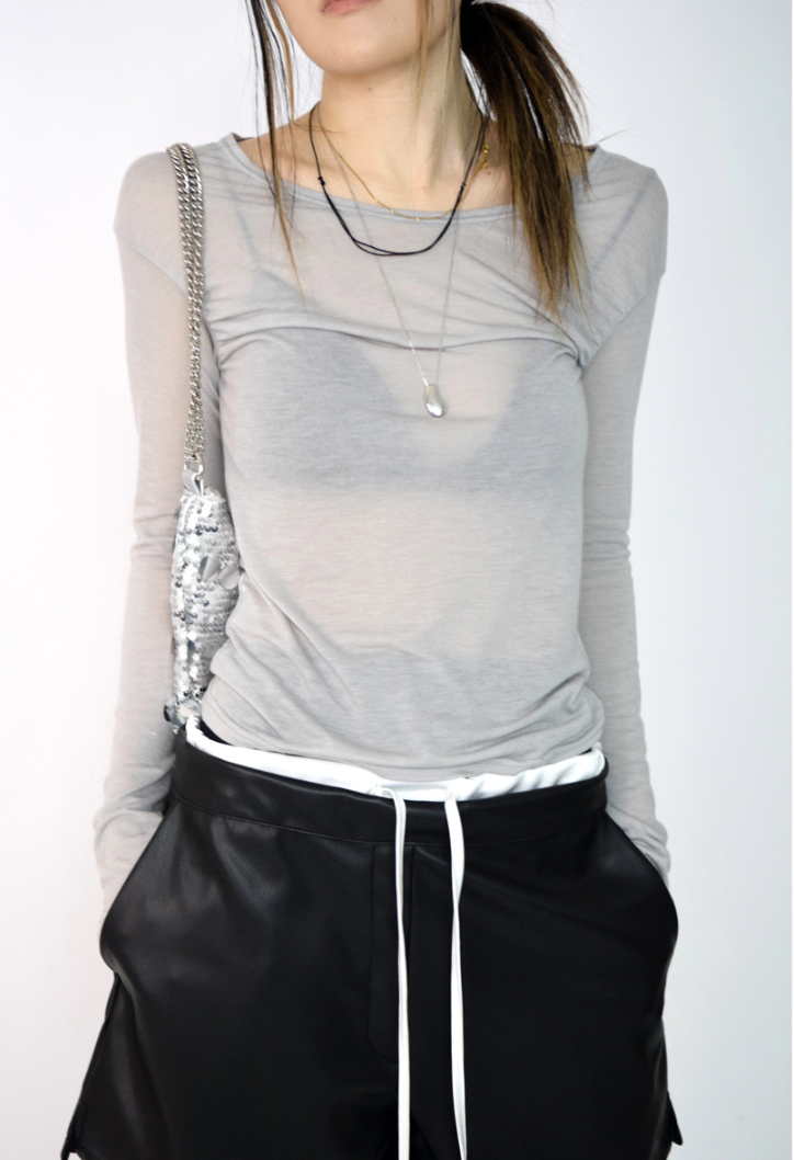 armpit shirring T(3color)