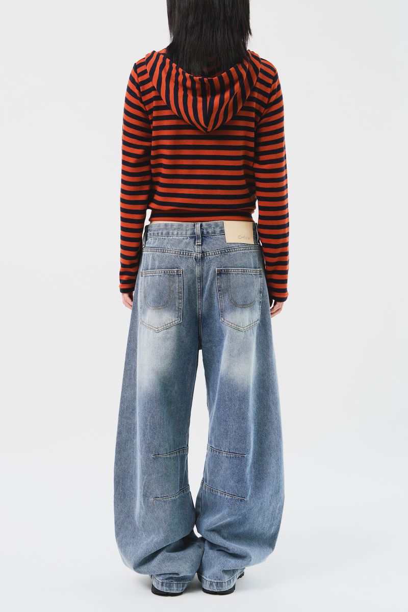 (W) Moor Striped Hooded Jacket (3color)