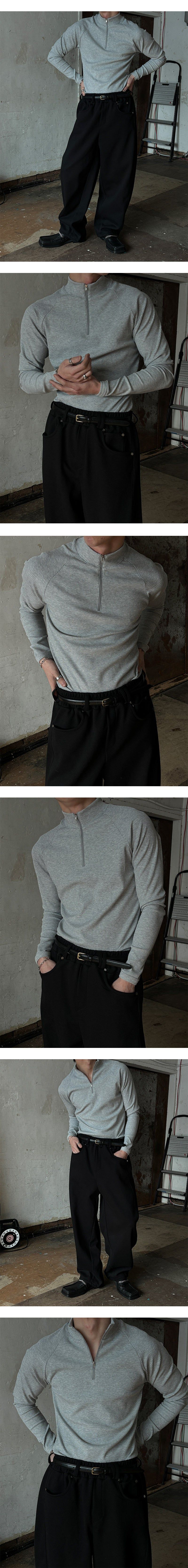 [S/S] Raglan golgi muscle half zip up(2color)