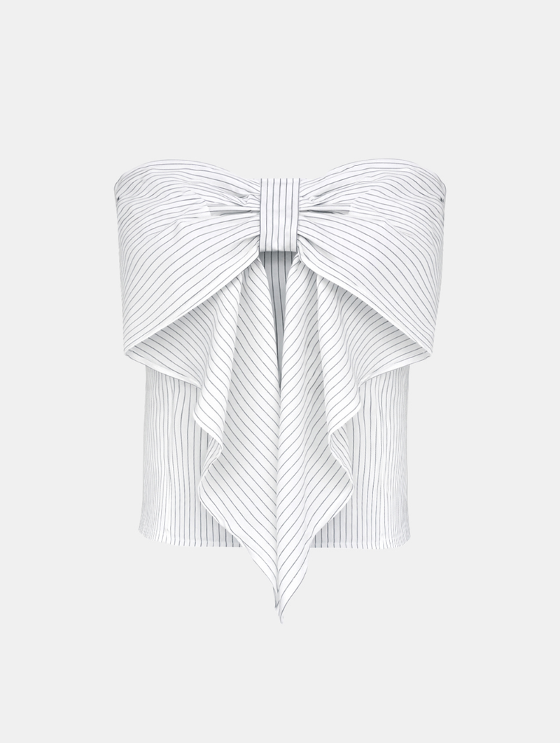 Noel Stripe Bustier Top