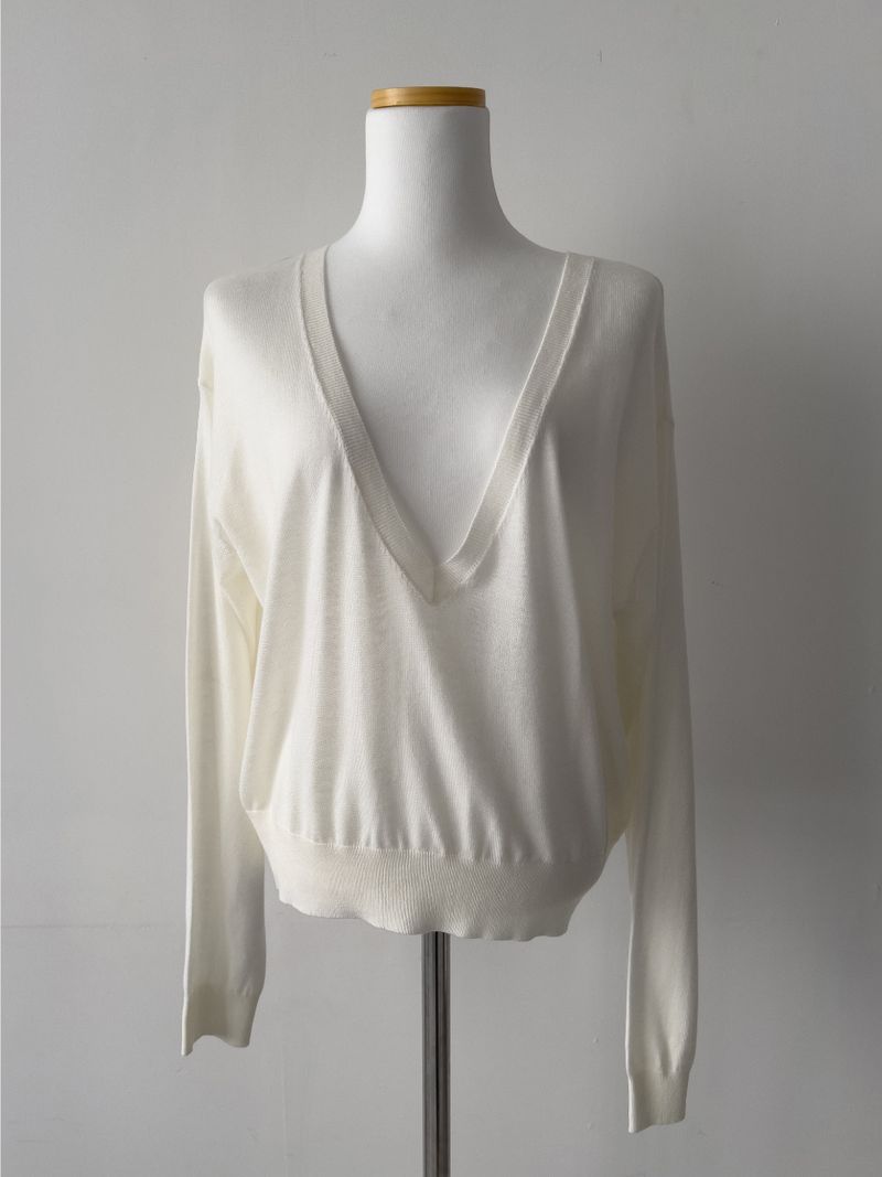 Georgia Deep V-Neck Knit