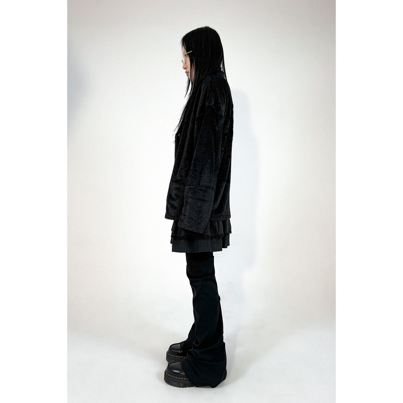 FAKE COLLAR CARDIGAN