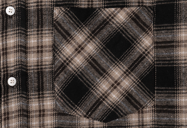 Kuiper Overfit Simple Pocket Check Shirt