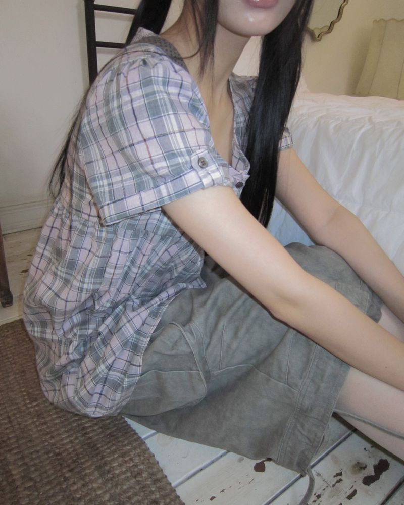 WONDER WONDER（ワンダーワンダー）の「Selmin Check Short-Sleeve Dress（Dresses）」
