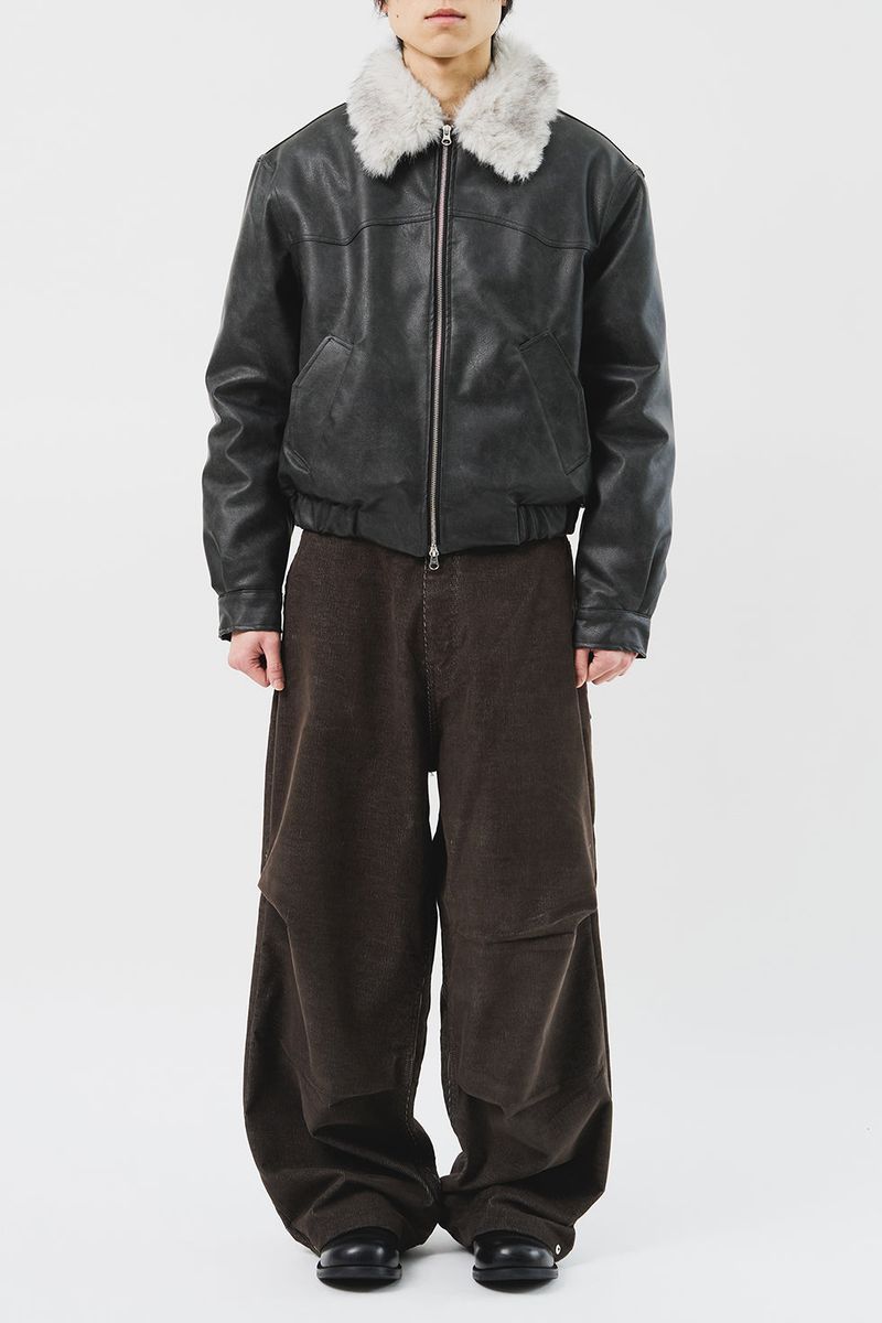 Dept Fur Leather Jacket (3color)