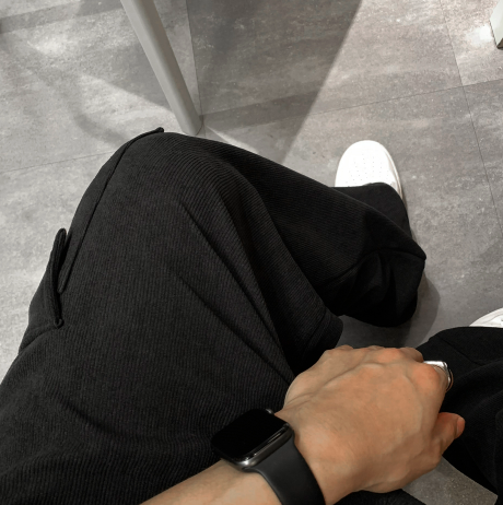 [In-house production]  First Corduroy Cargo String Wide Pants
