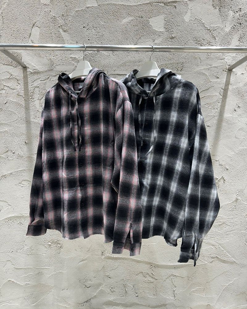 Plan check hood shirt
