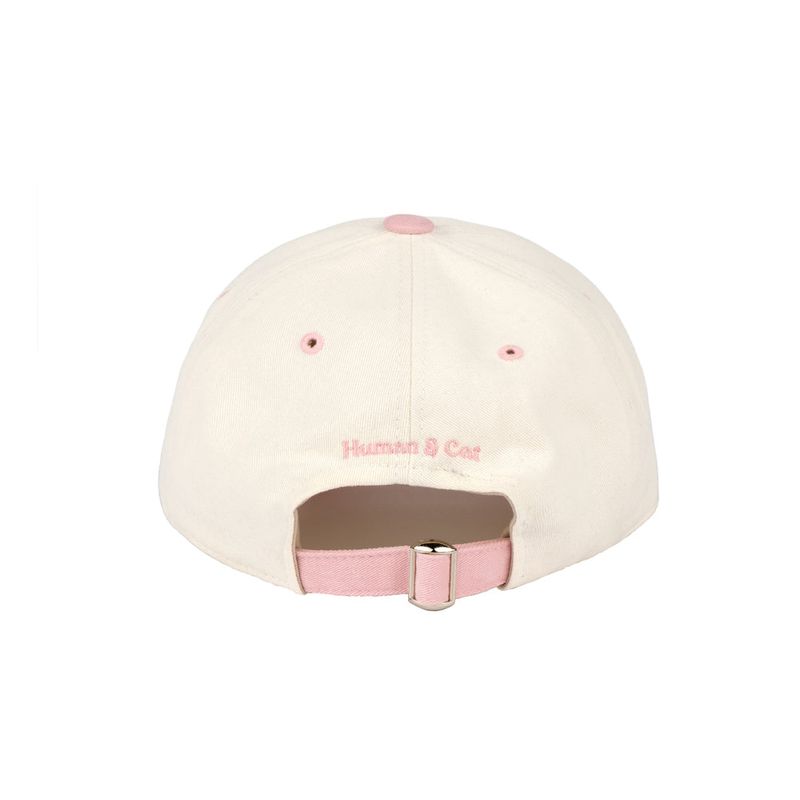 CAT HUMAN LOVE PEACH BALL CAP  / PINK