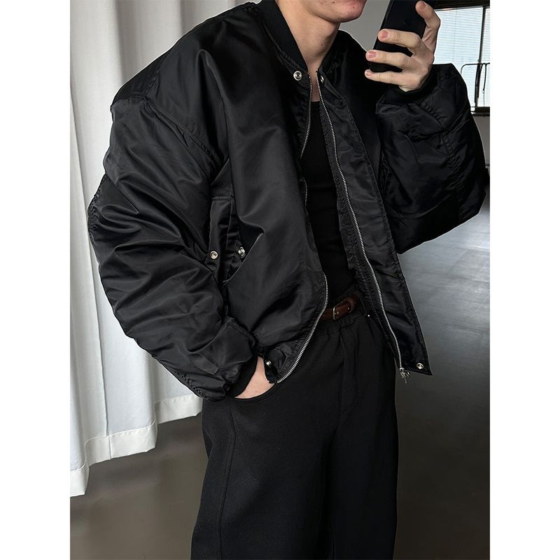  [S/S] Crop ma-1 jumper(2color)