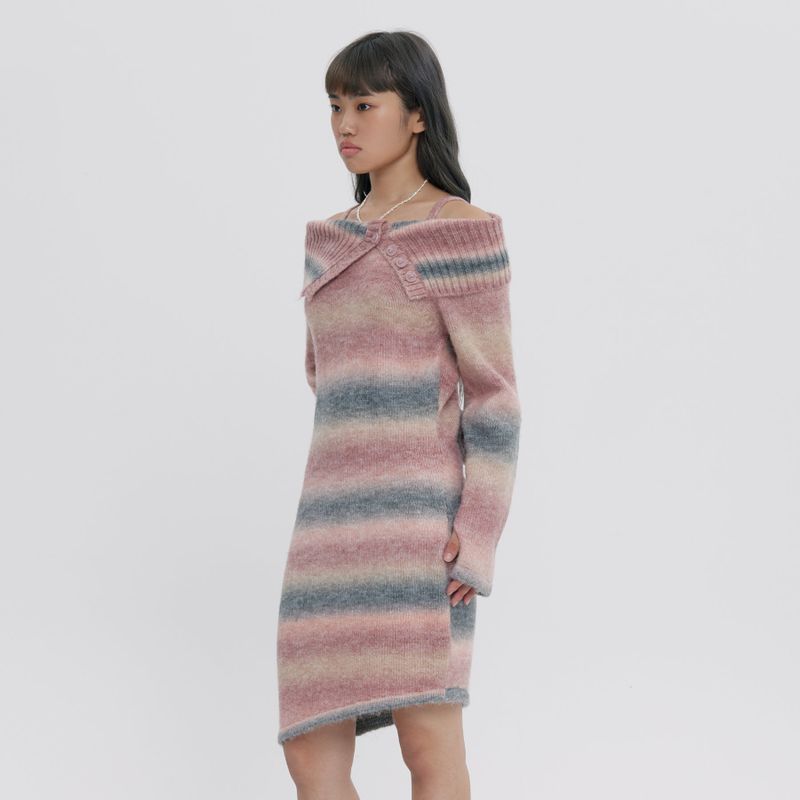 ROMANTIC CROWN（ロマンティッククラウン）の「GRADATION KNIT DRESS（Dresses）」