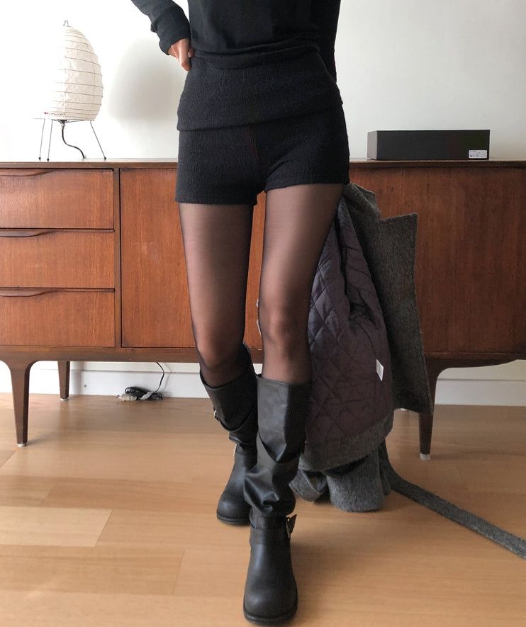 ULAN（ユレン）の「Epi Fold Knit Span Shorts（Pants）」