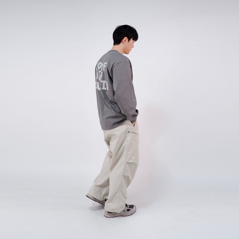GF MAIN LOGO LONGSLEEVE - ( DEEP GRAY )