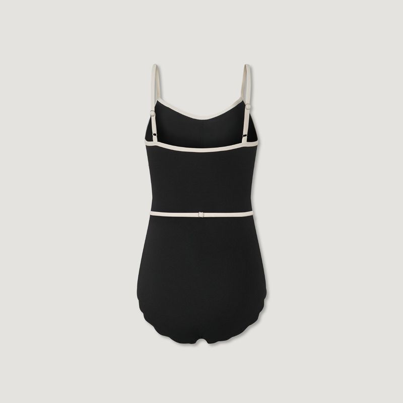 Signature Wave Belted One-piece