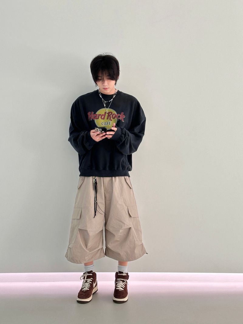 Amekaji Loose Cargo Pants 4C