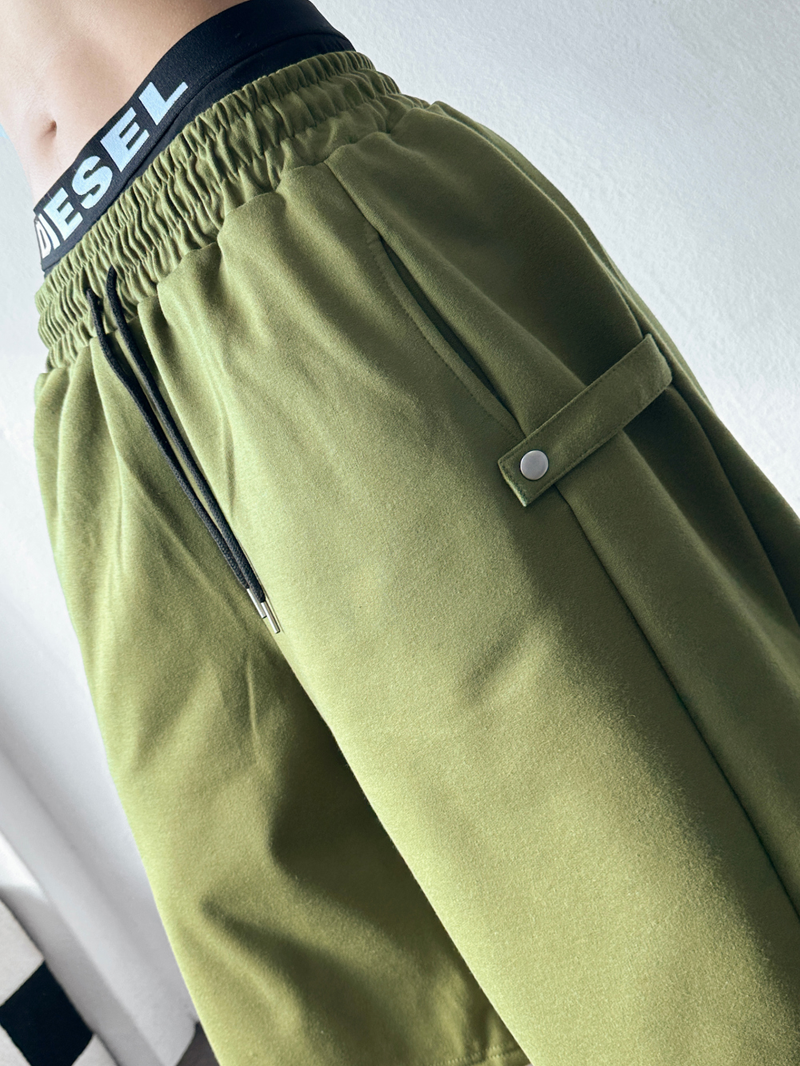 Pinter Snap Color Block Balloon Bermuda Shorts 7color