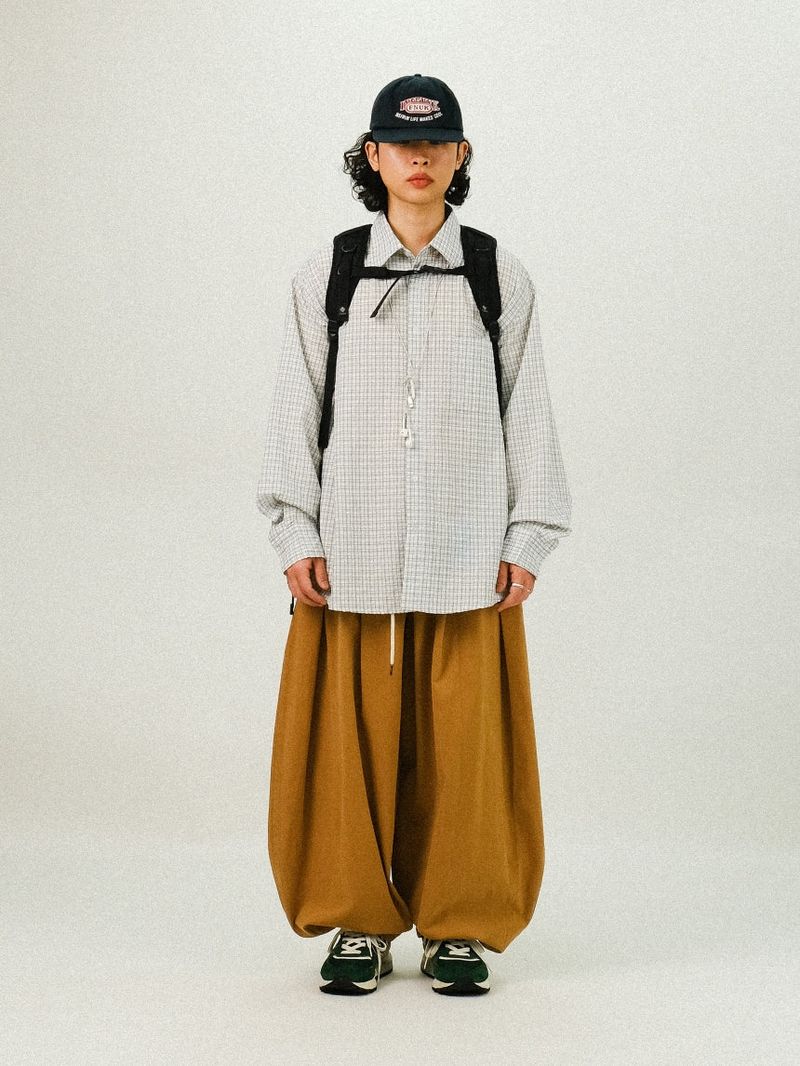 THE W Belted Pin-tuck Balloon Pants