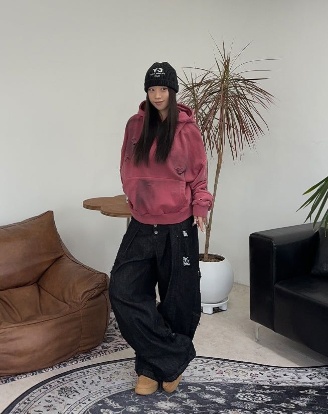 Ferris Crop Damage Hoodie