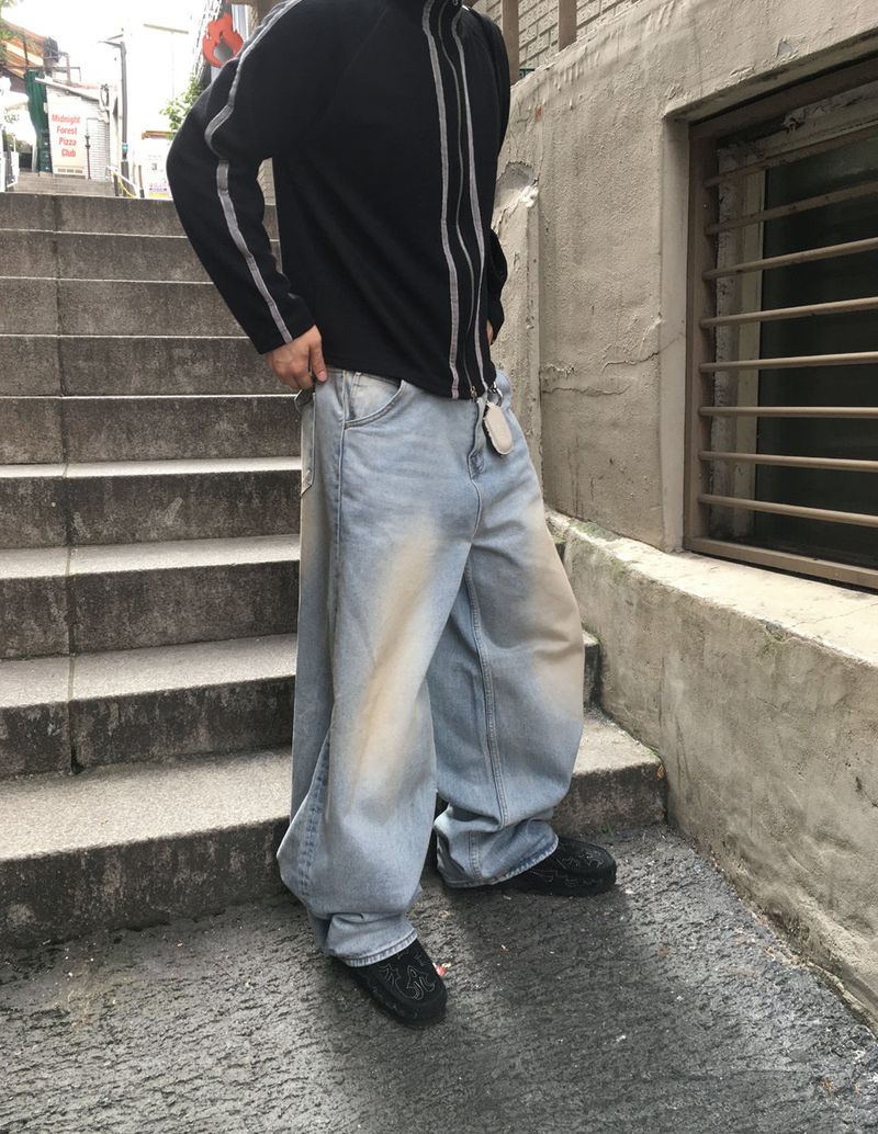 No.1393 A pocket wide denim PT