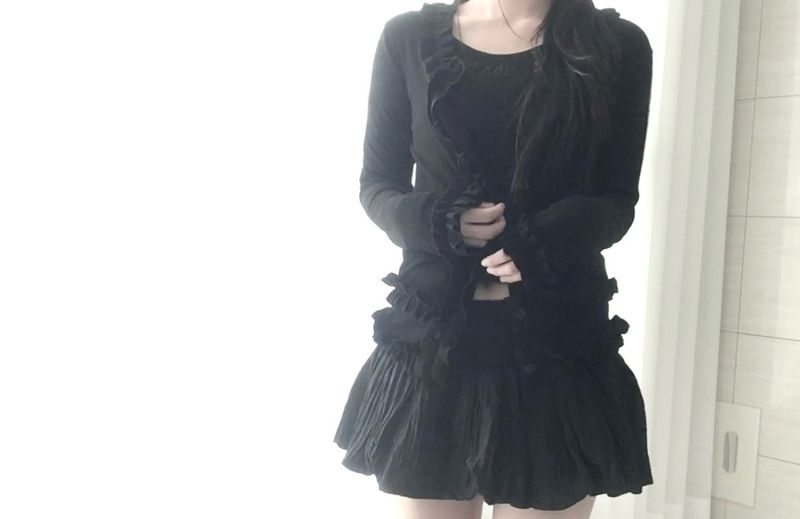 Icing frill cardigan