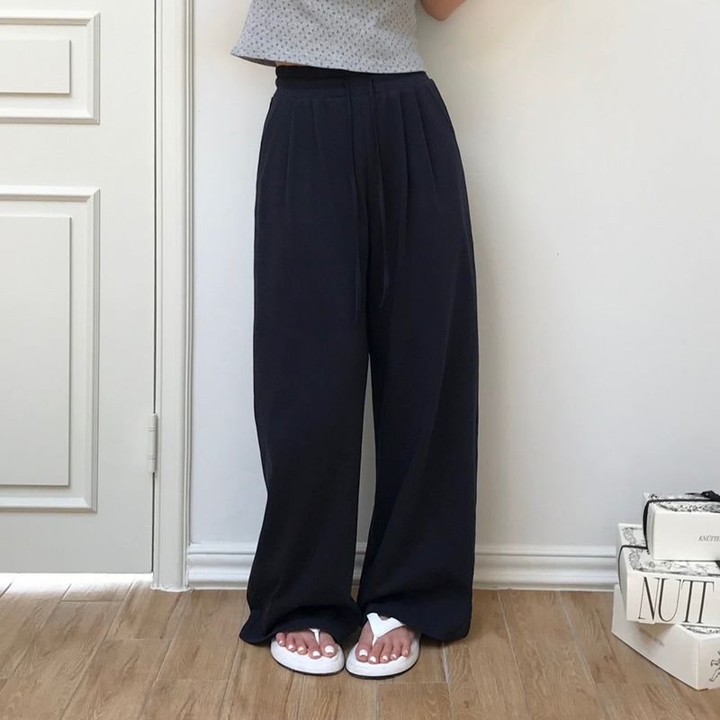[MADE] Air long, pin-tack wide training pants