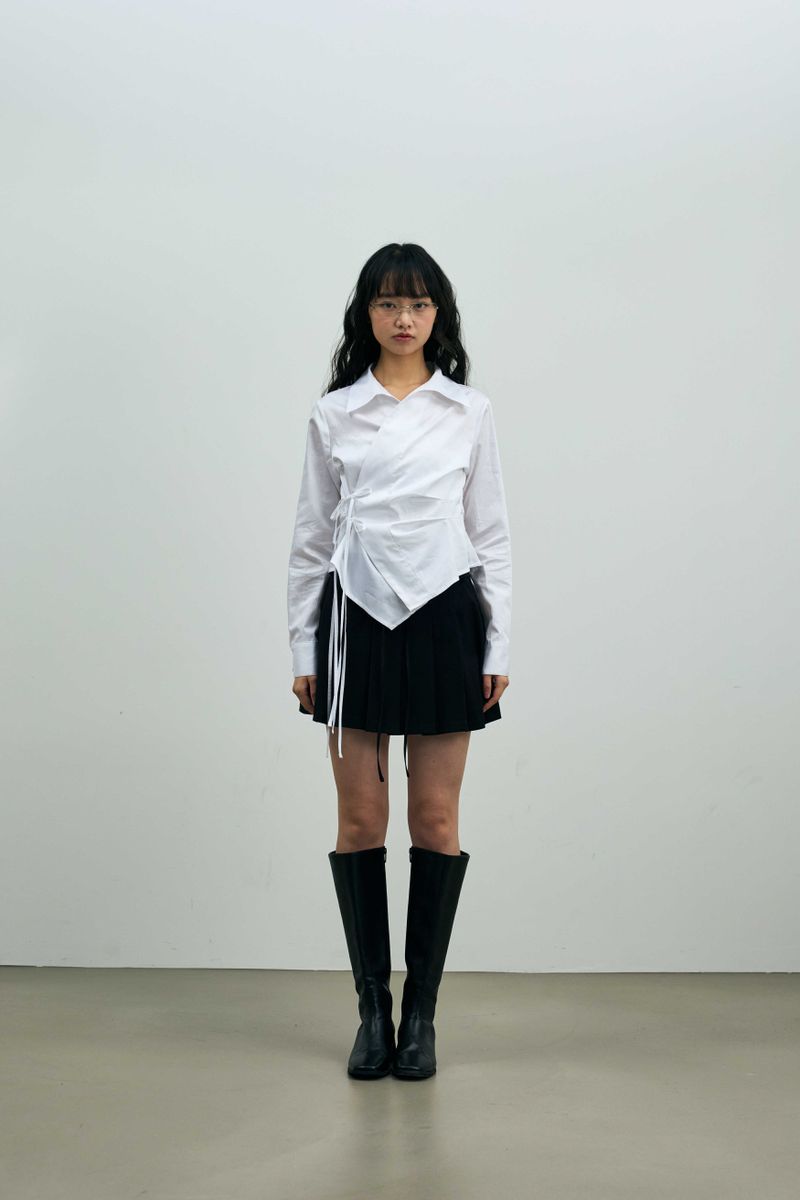 ARIKIM（アリキム）の「HALO WRAP SHIRT / WHITE（Tops）」
