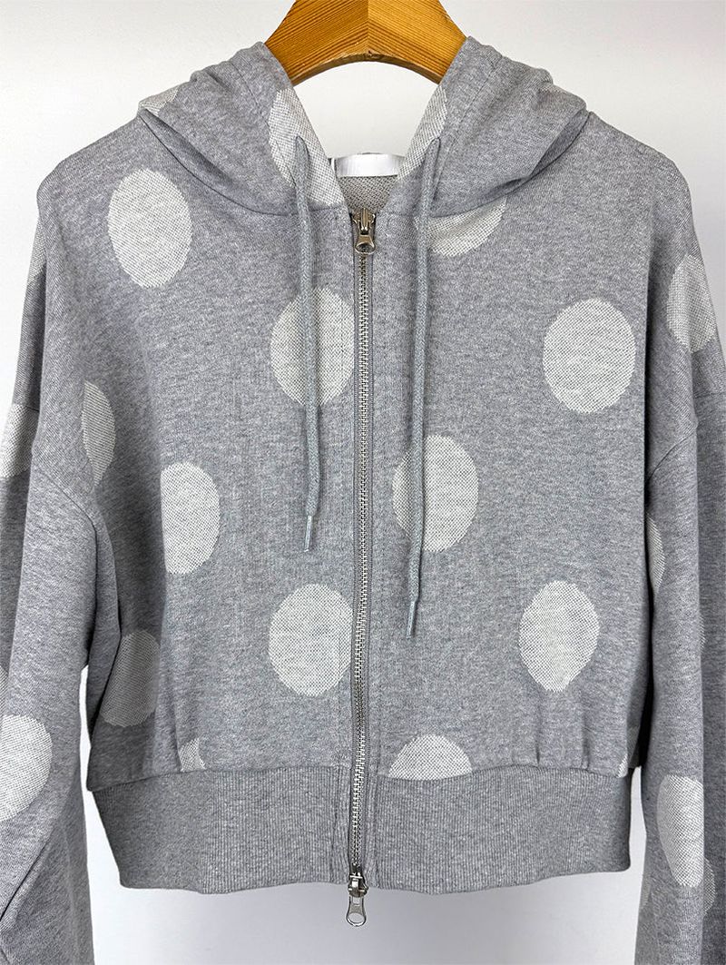 DOT HOOD ZIP-UP (2C)