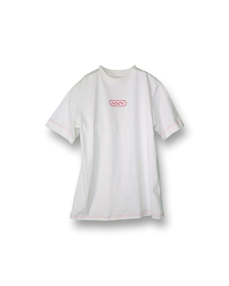 ステッチ T-shirt / レッド