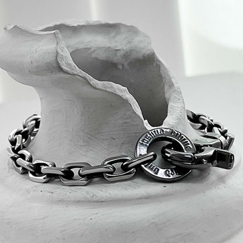 BLESSED BULLET（ブレスドブレット）の「ss-6mm Black line original chain bracelet（Accessories）」