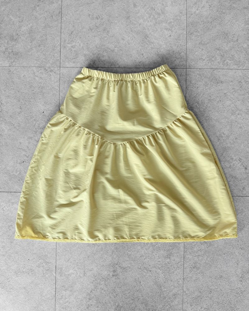 MONET LACE SHIRRING SKIRT
