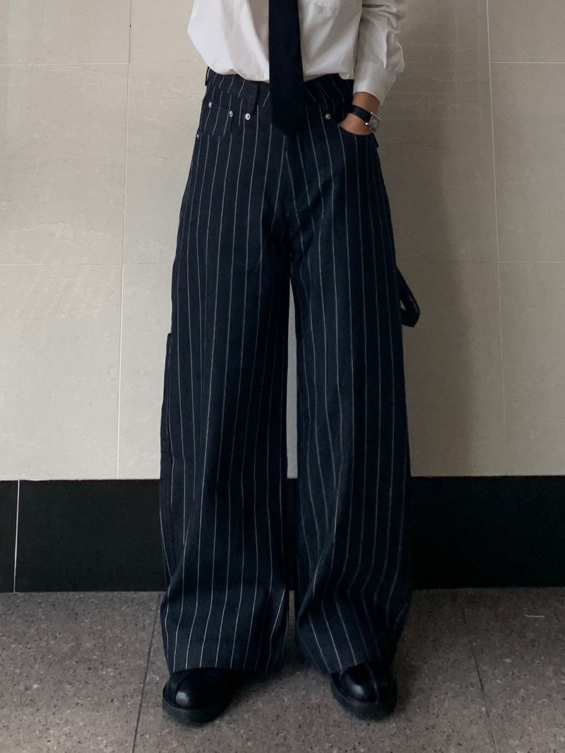 Mensfloor(メンズフロア)の「Negoro Stripe Bizzo Denim(Pants)」