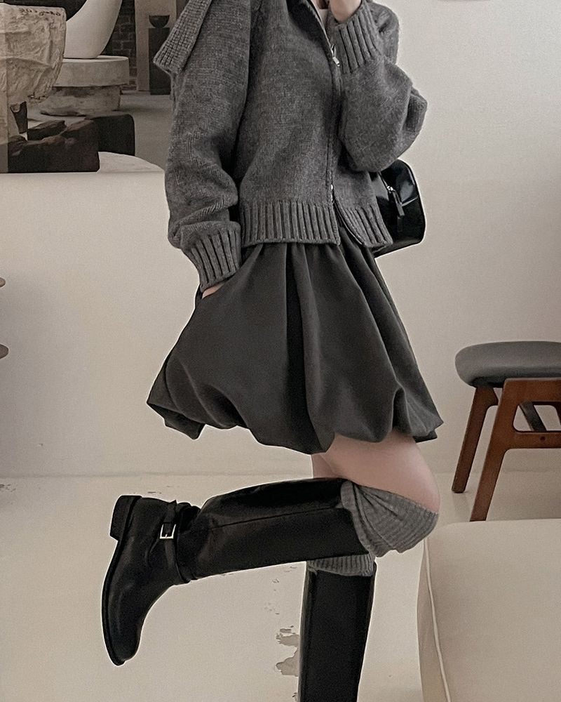 Balloon mini skirt