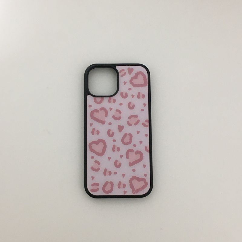 shop.nuee(ショップニュイ)の「heart leopard (pink) case (Smartphone Accessories)」