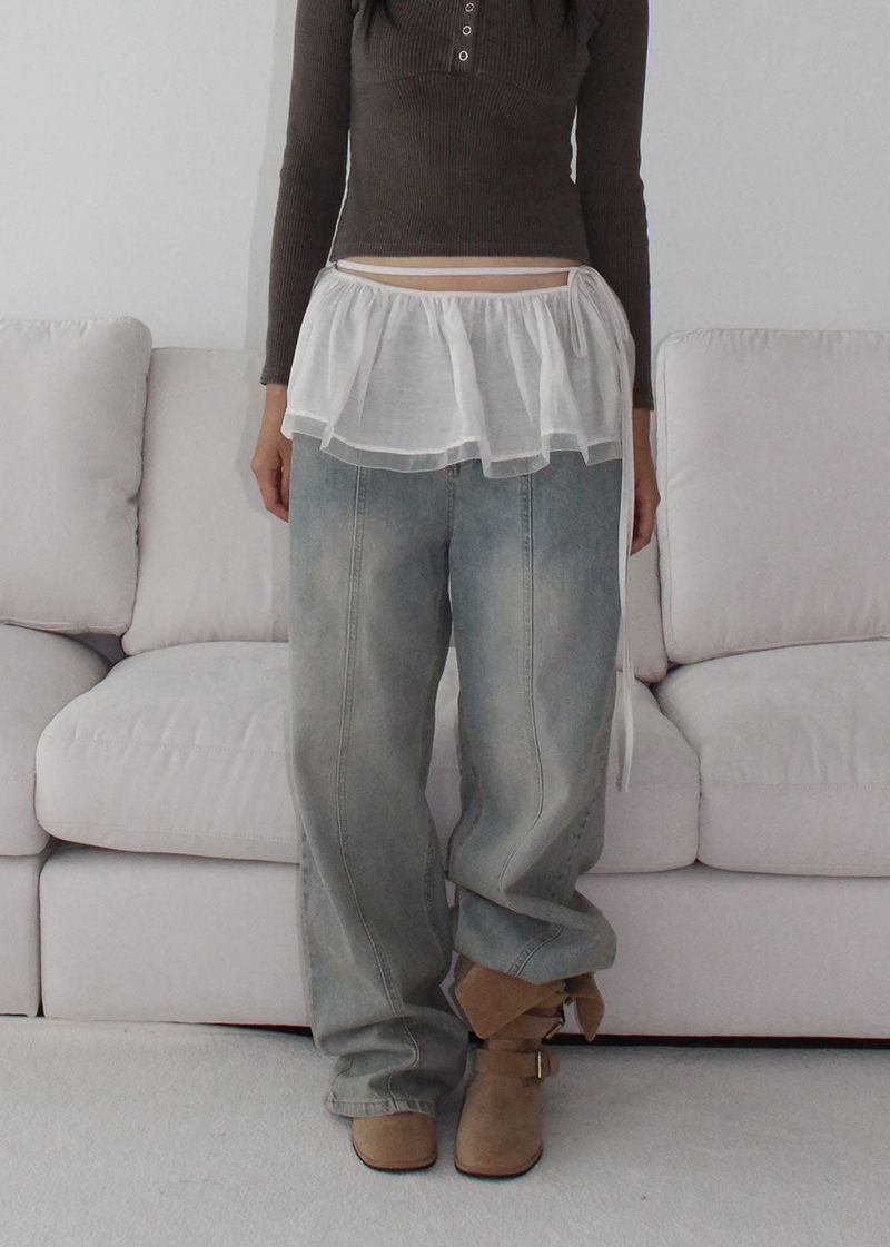 FRILL WRAP SKIRT