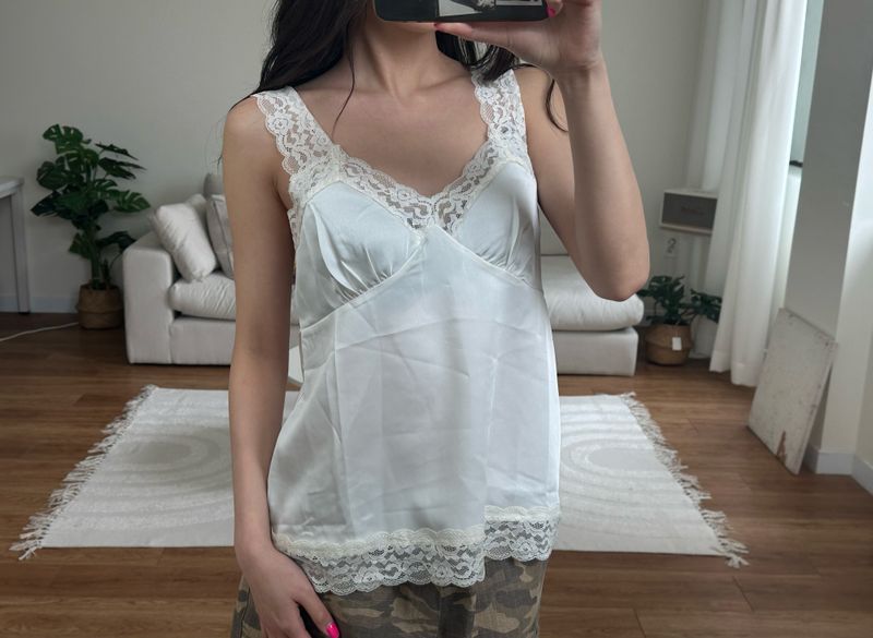 lace satin camisole
