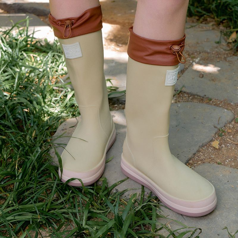 SHOEHI(シューハイ)の「 Risa String Middle Rain Boots_R0009 (2Colors)(Shoes)」