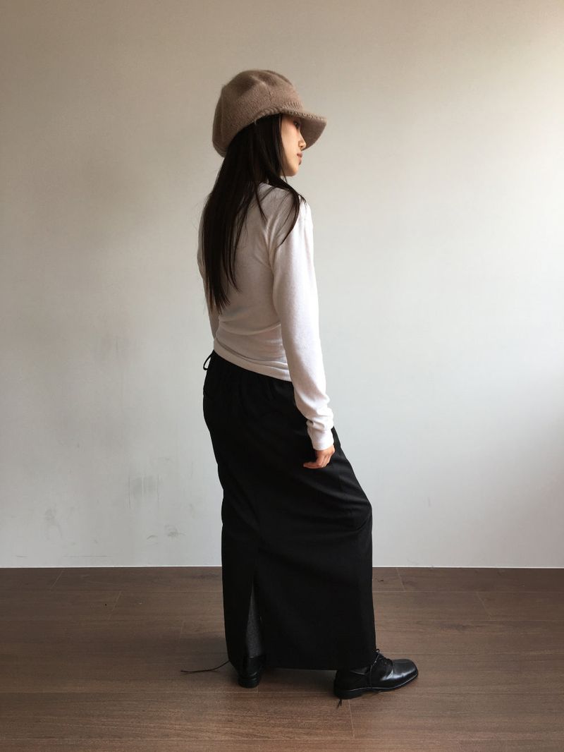Slit Long Skirt (2 Colors)