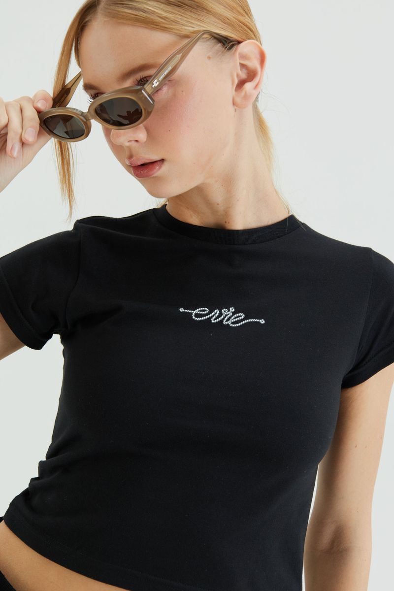 EVIE baby TEE BLACK