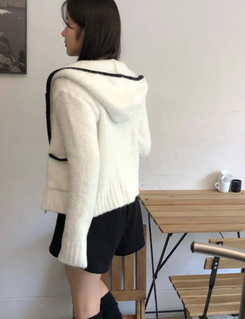 Hearty Zip Up Cardigan - 2 colours