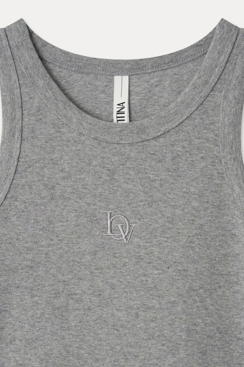 ALL-DAY SLEEVELESS TOP_MELANGE GRAY