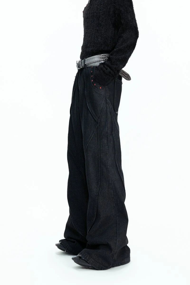 Vintage Washed Flare Jeans
