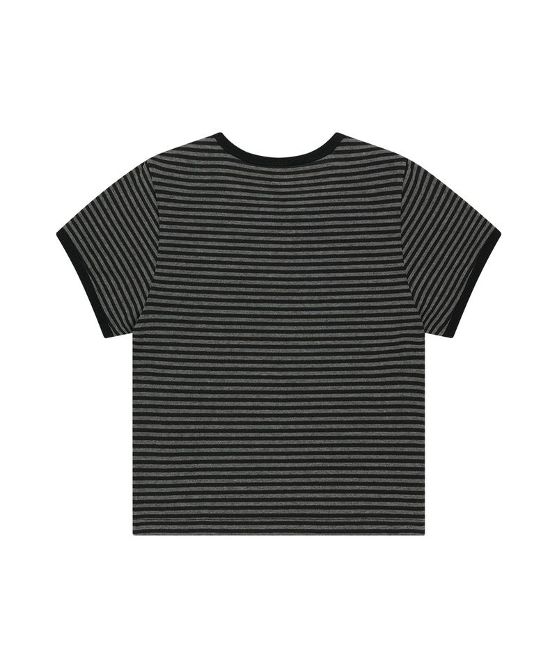 BASIC LOGO STRIPE RINGER TEE
