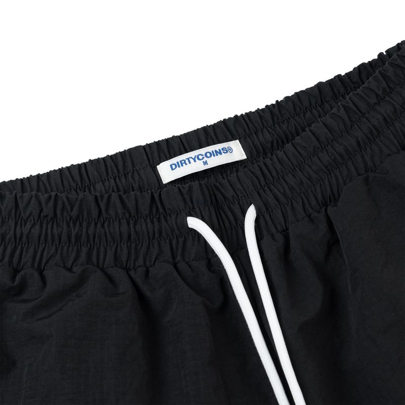 Script Logo Nylon Shorts - Black