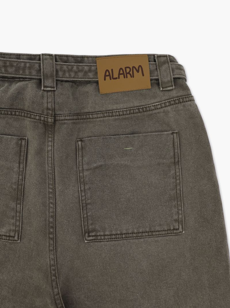 ALARM ONE TUCK BELTED DYEING PANTS BROWN_MAN